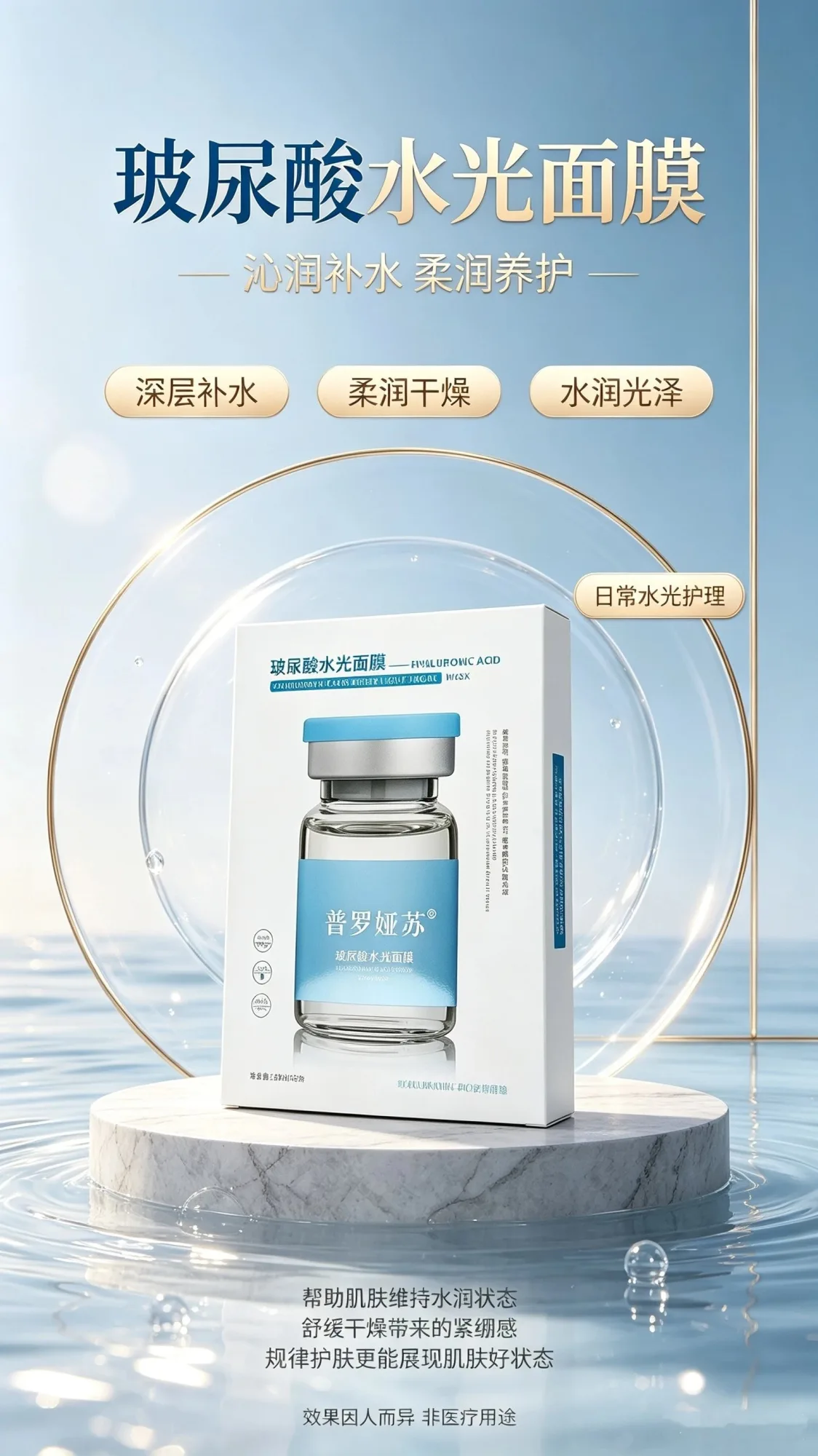 普罗娅苏玻尿酸水光面膜【深层密集补水】 图片 1