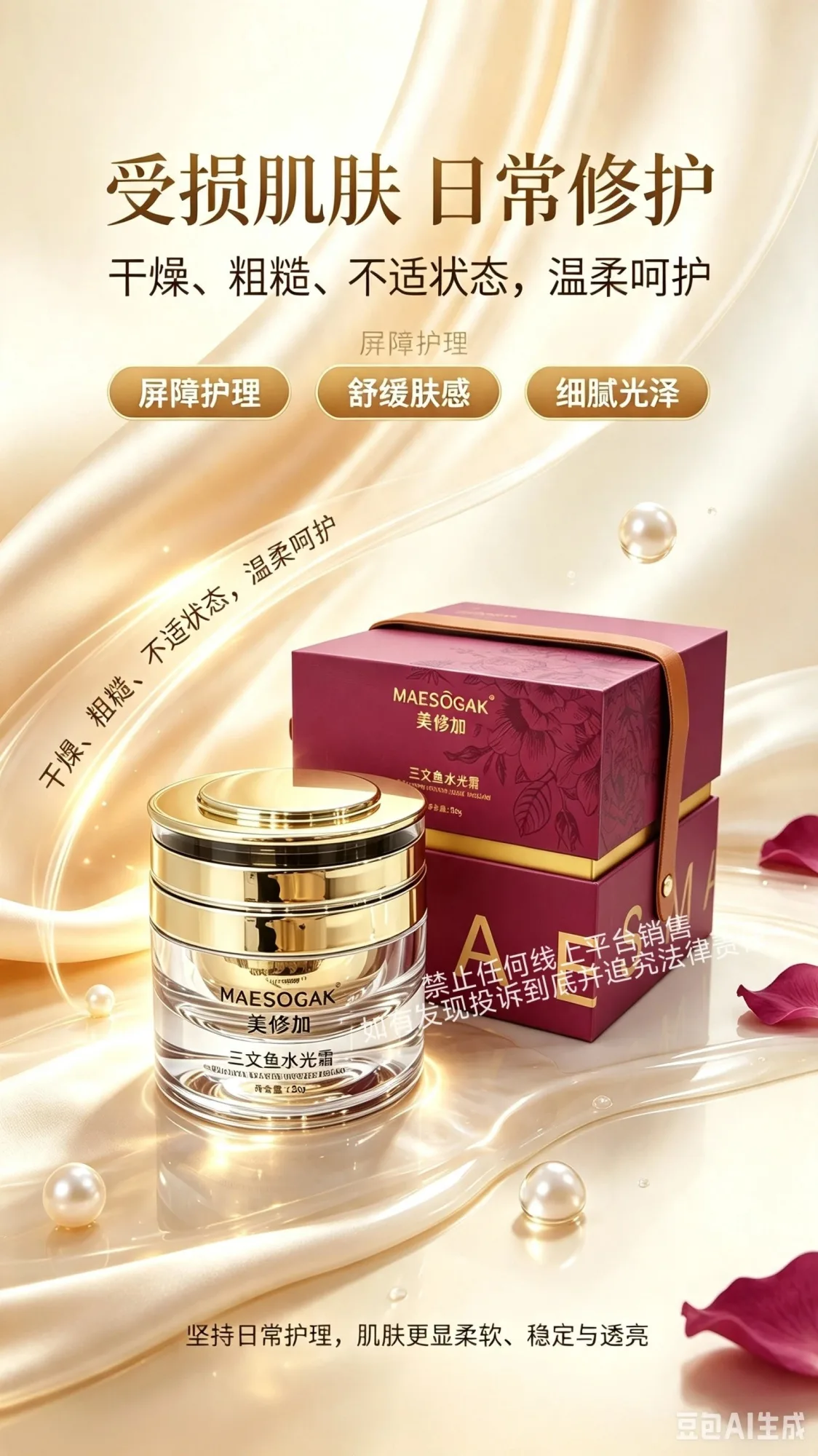 美修加三文鱼水光霜（补水，提亮，修护） 图片 5