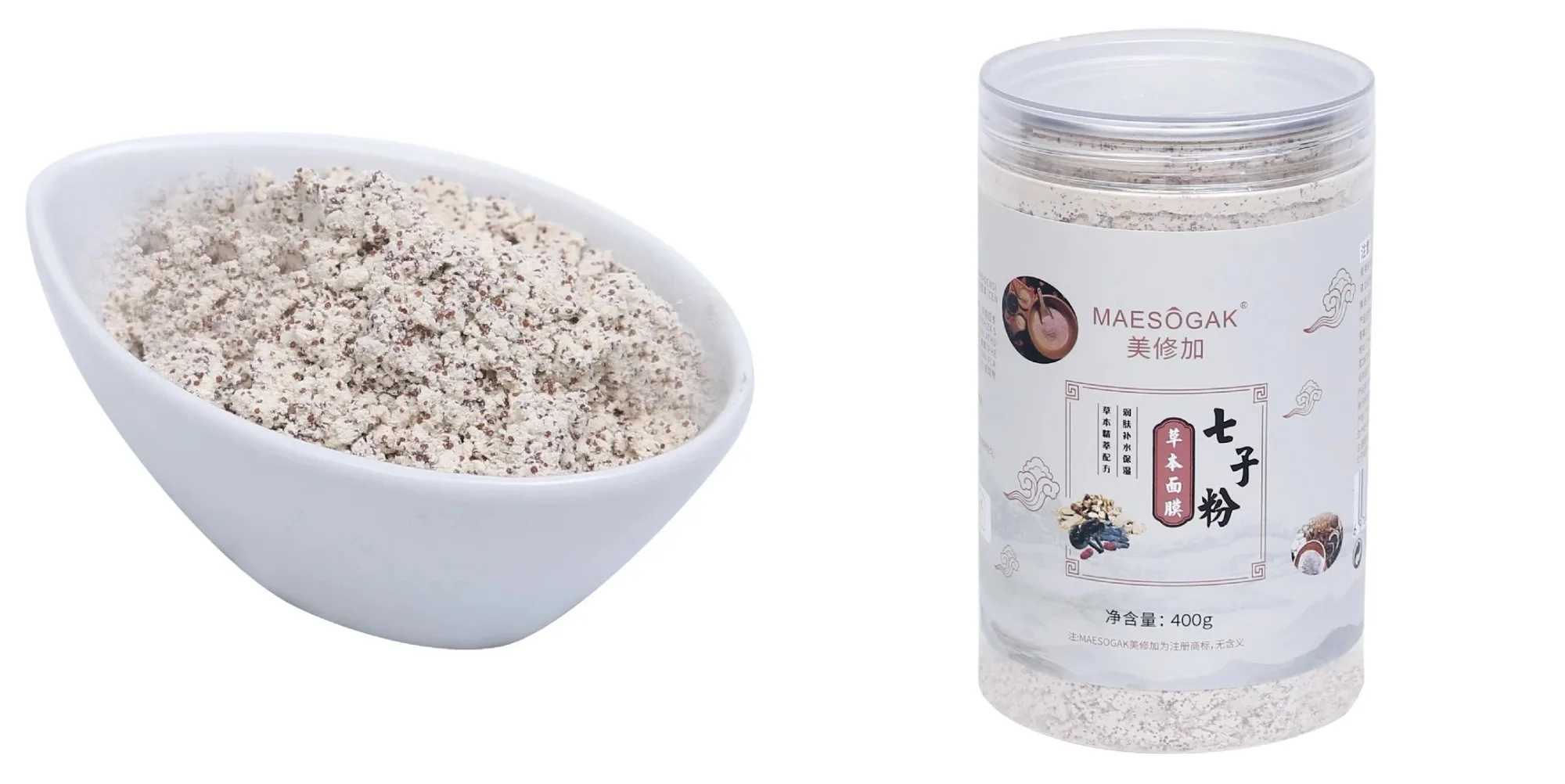 美修加草本面膜七子粉，草本海藻面膜粉 图片 13