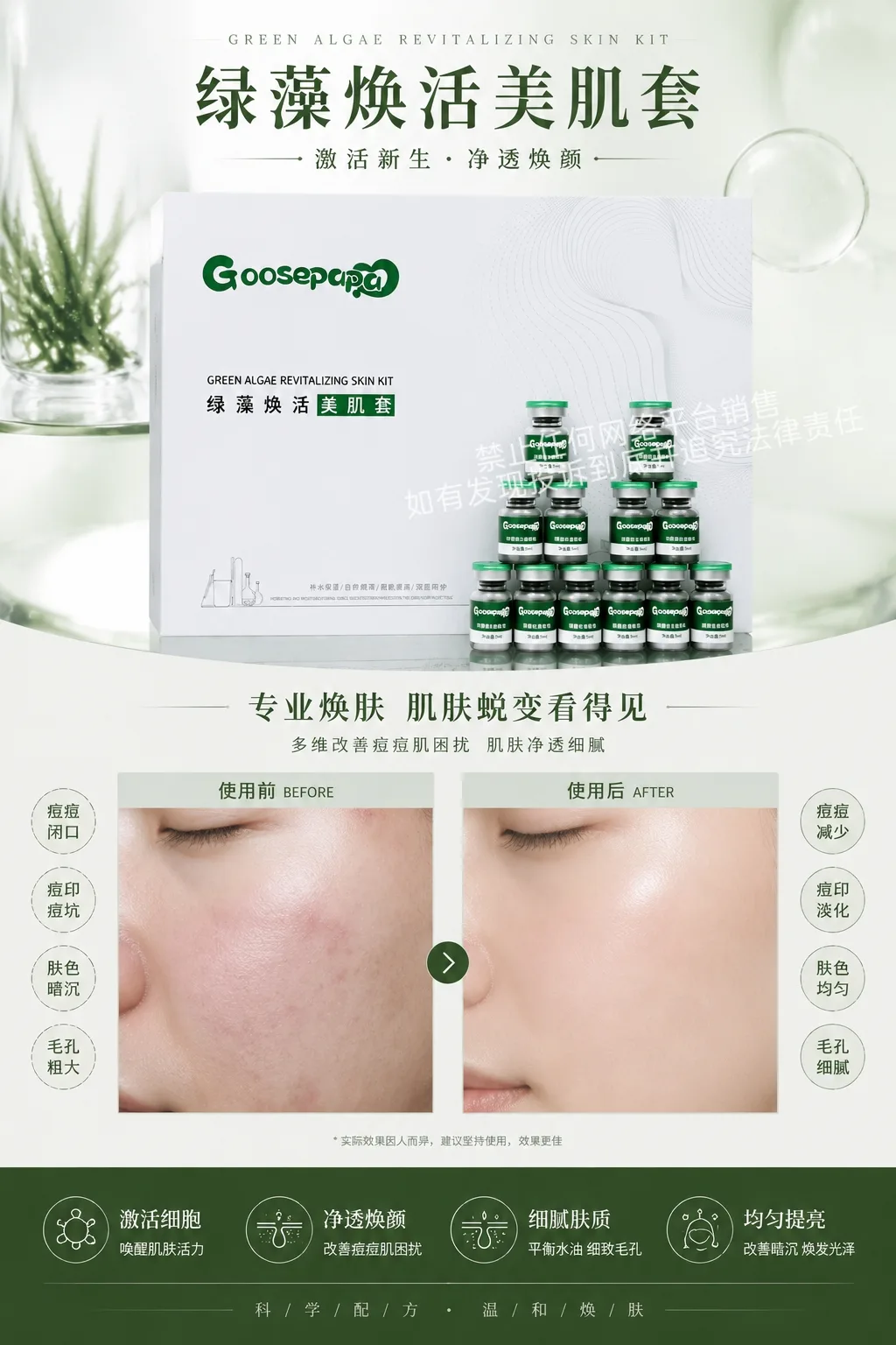 Goosepapa绿藻焕肤美肌套 图片 11