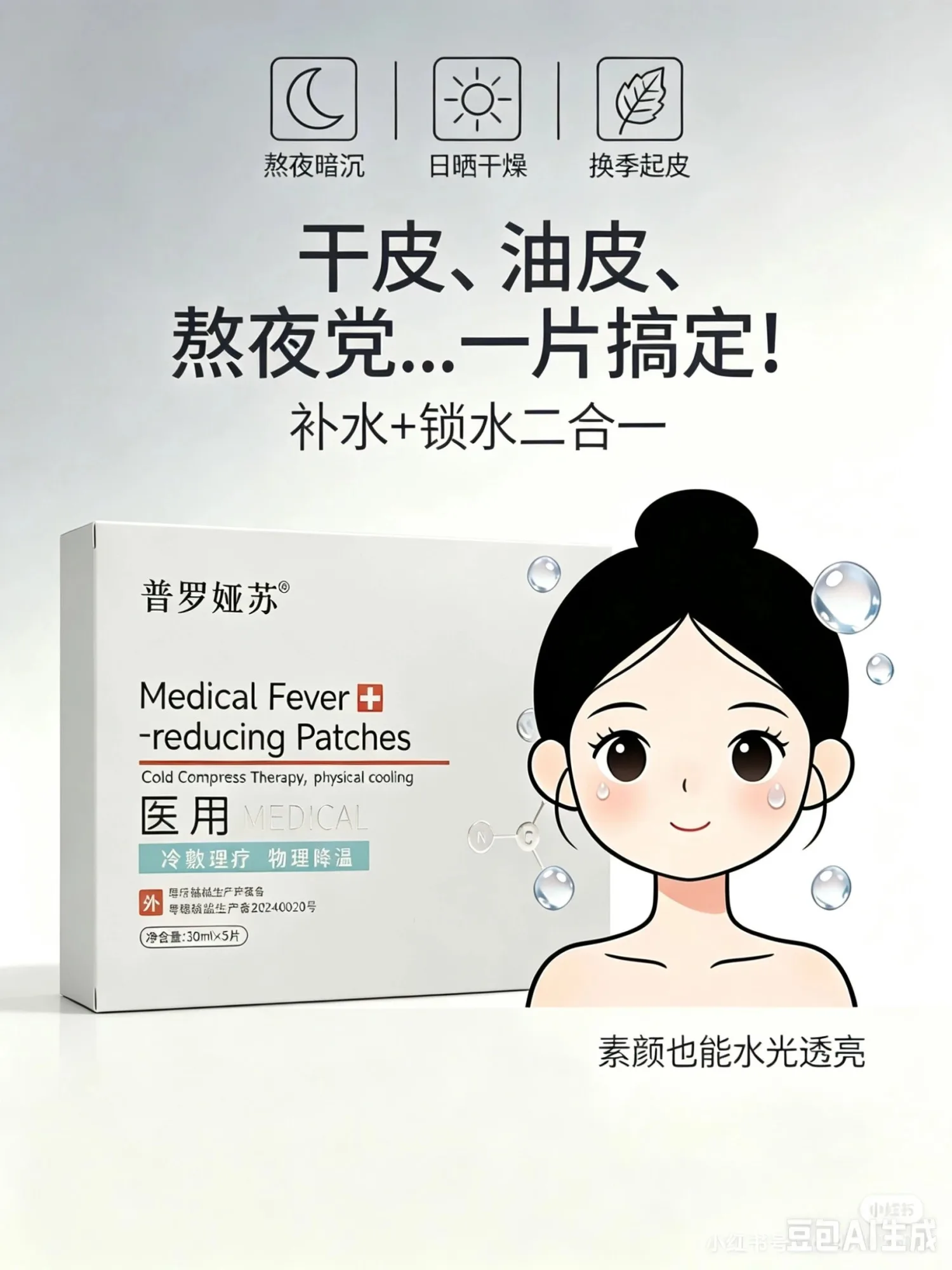 (新工厂)普罗娅苏(浅蓝色款)Y用面膜（补水，修护） 图片 4