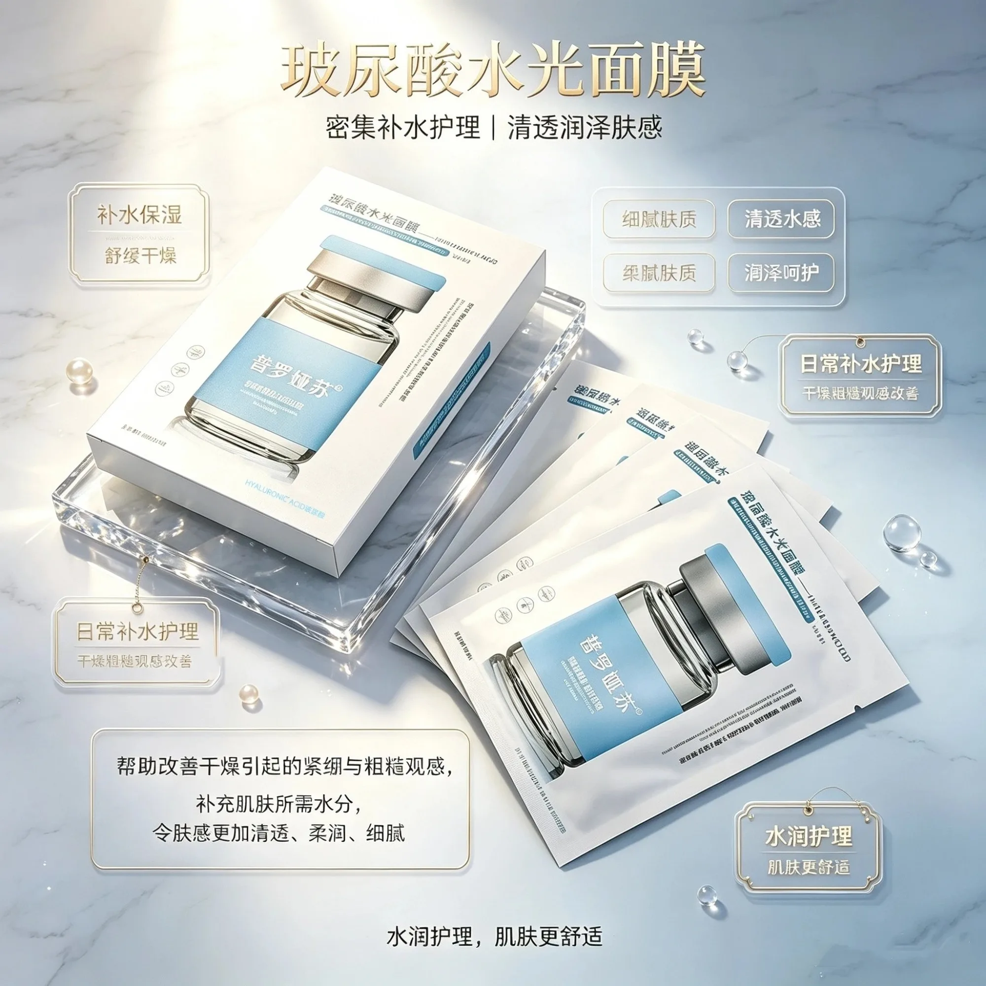 普罗娅苏玻尿酸水光面膜【深层密集补水】 图片 3