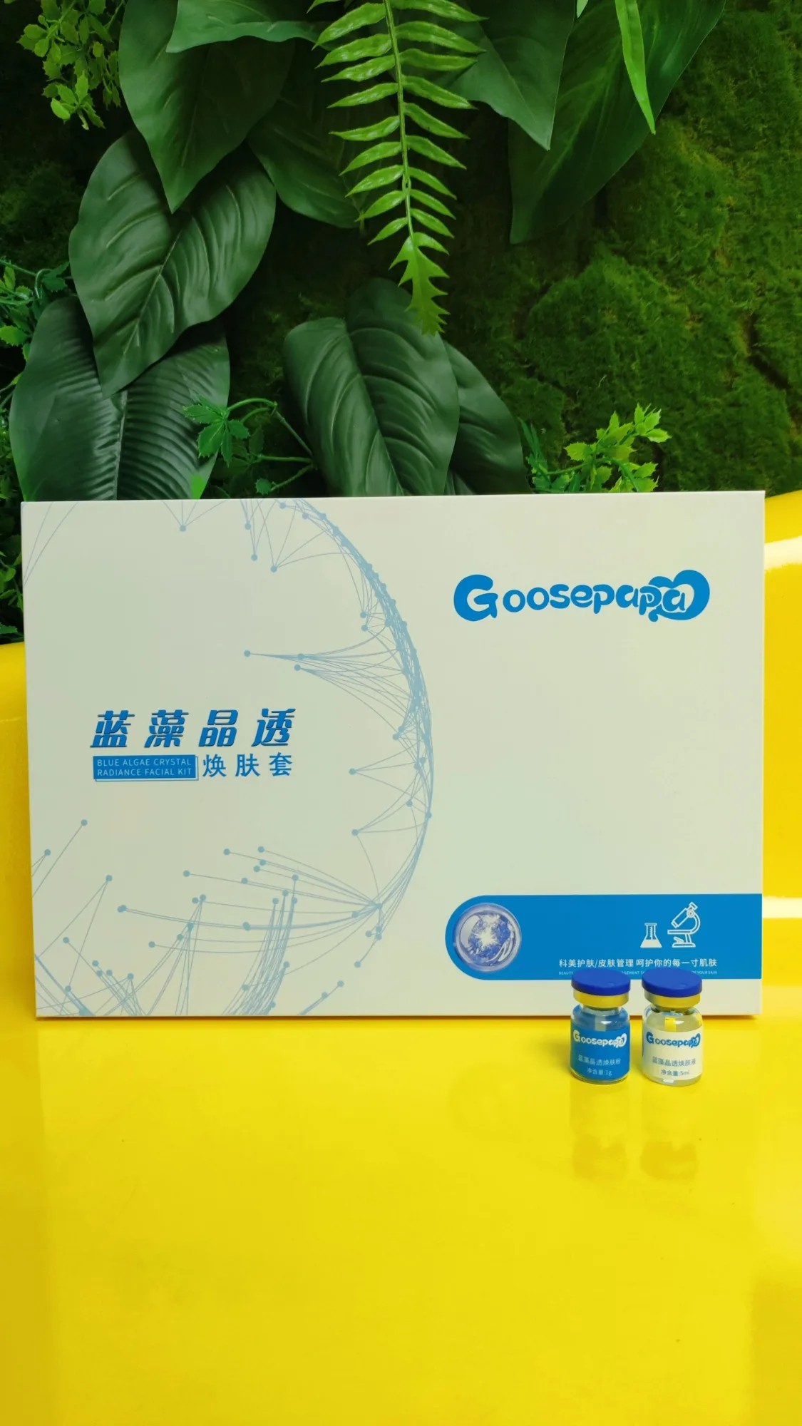 Goosepapa蓝藻晶透焕肤套，海绵微晶蓝精灵，12次装，28套 图片 10