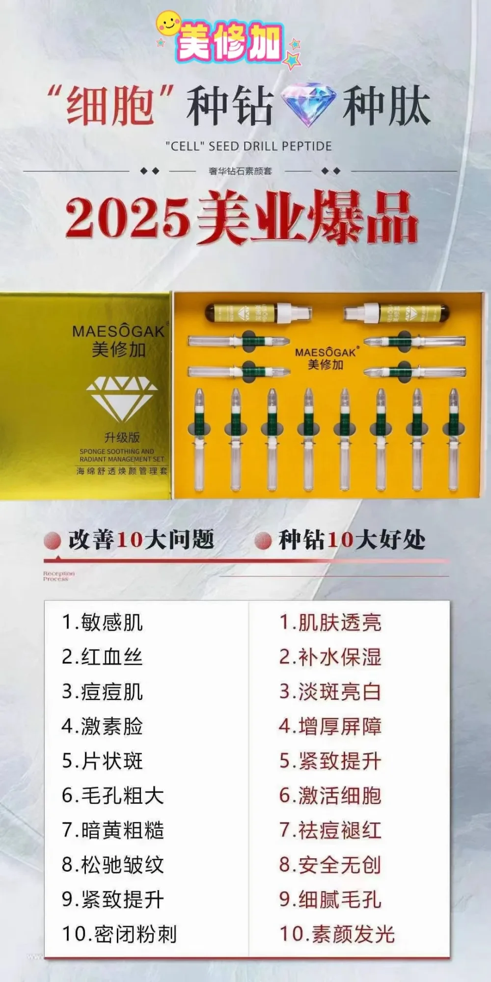 美修加海绵舒透焕颜管理套（金色12次装），海绵骨针12次装，升级款 图片 14