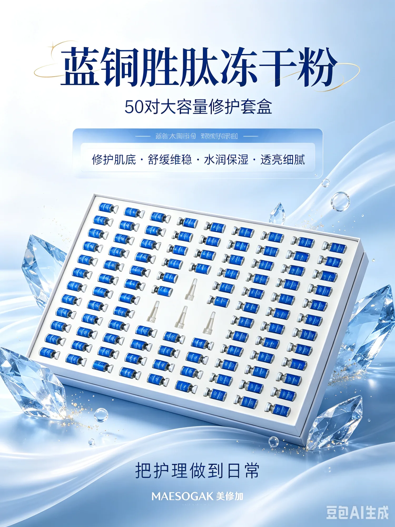 美修加蓝铜胜肽嫩肤冻干粉套盒（修护） 图片 4