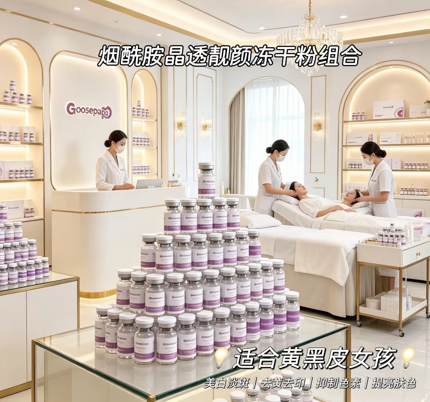 Goosepapa烟酰胺晶透靓颜冻干粉组合 备案图片 4
